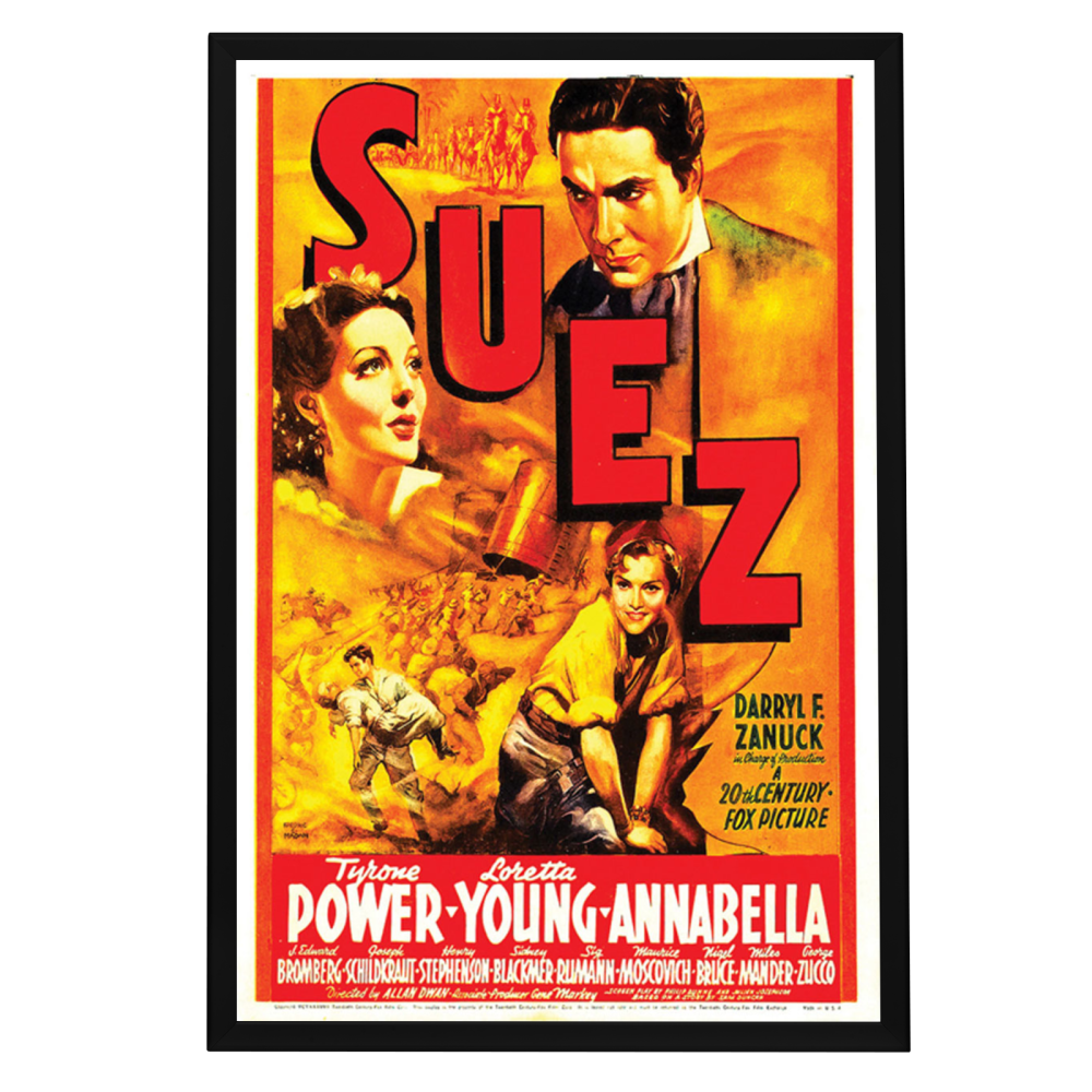 "Suez" (1938) Framed Movie Poster