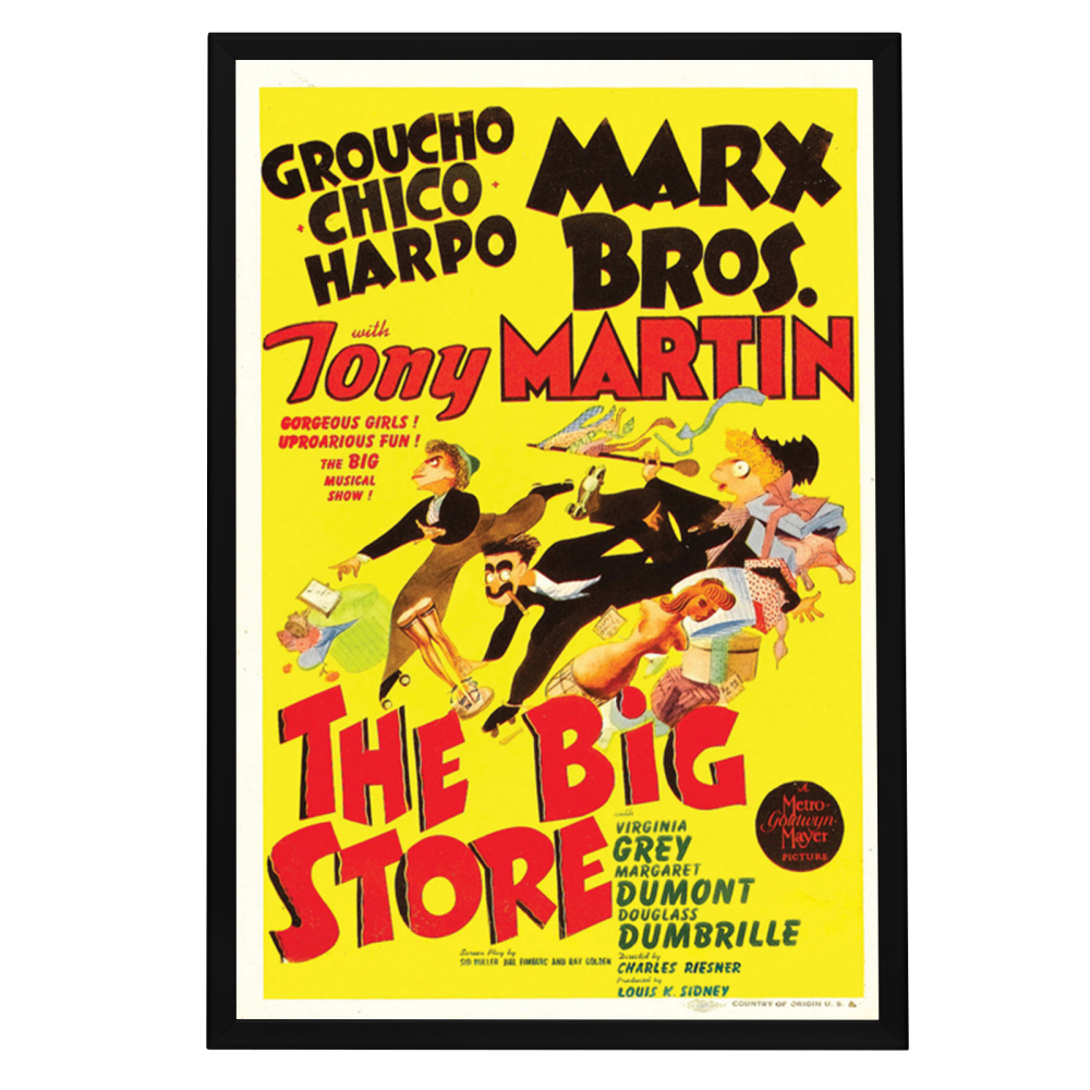 "Big Store" (1941) Framed Movie Poster