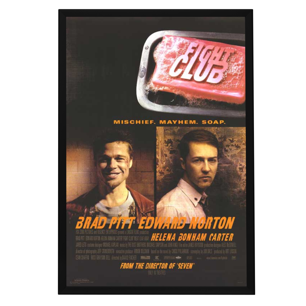 "Fight Club" (1999) Framed Movie Poster