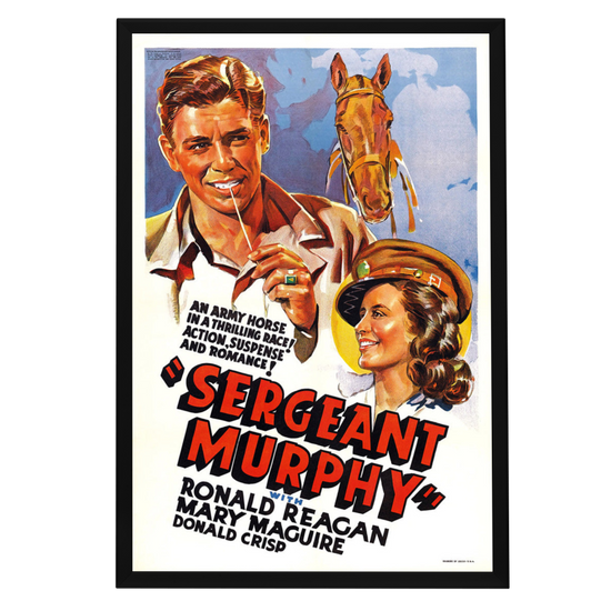 "Sergeant Murphy" (1938) Framed Movie Poster