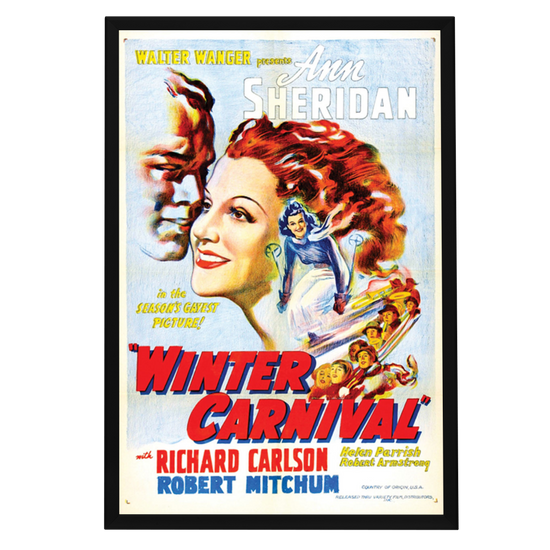 "Winter Carnival" (1939) Framed Movie Poster