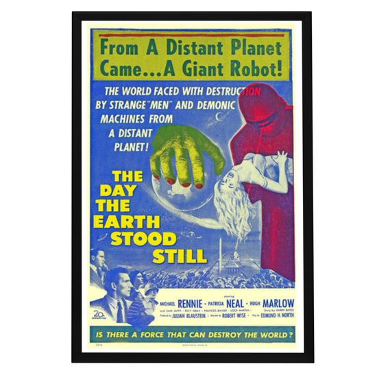 "Day the Earth Stood Still" (1951) Framed Movie Poster