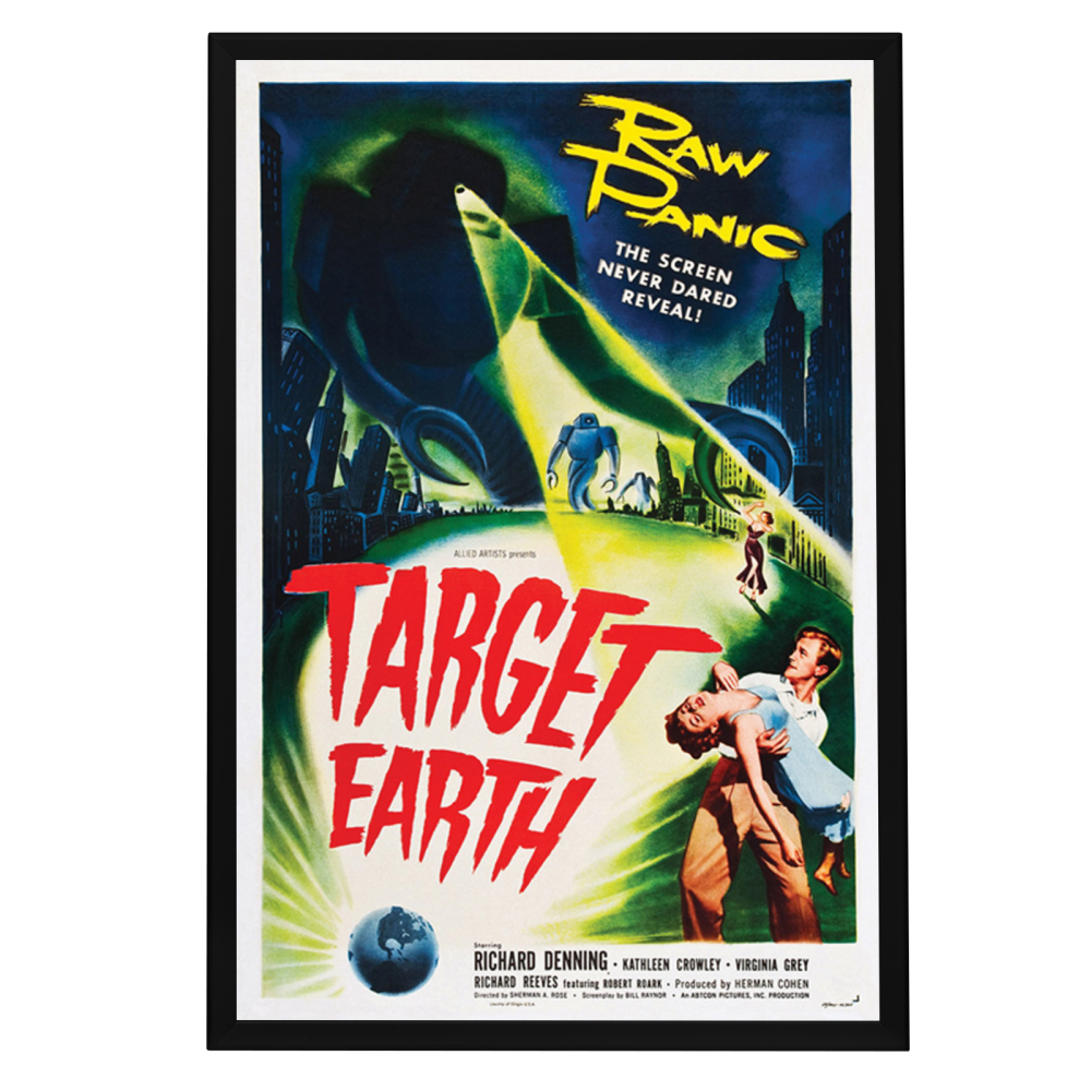 "Target Earth" (1954) Framed Movie Poster