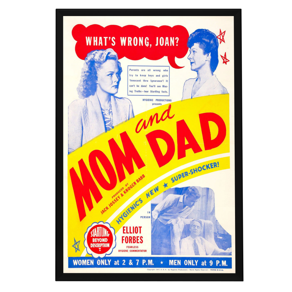 "Mom And Dad" (1945) Framed Movie Poster