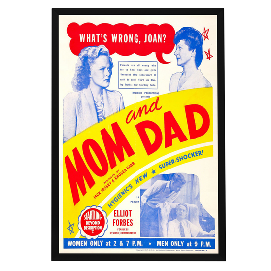 "Mom And Dad" (1945) Framed Movie Poster