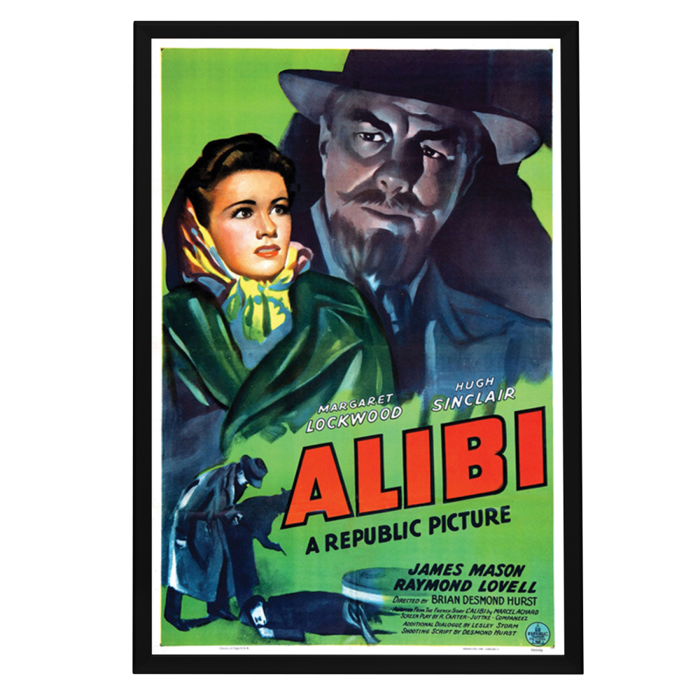 "Alibi" (1942) Framed Movie Poster