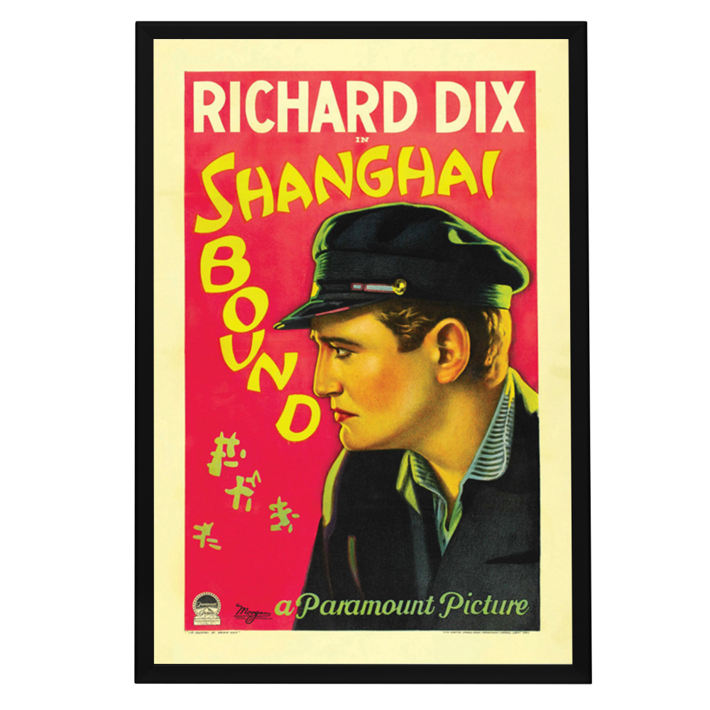 "Shanghai Bound" (1927) Framed Movie Poster