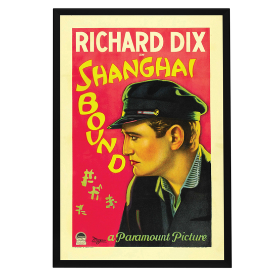 "Shanghai Bound" (1927) Framed Movie Poster