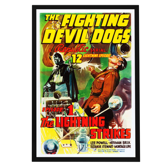 "Fighting Devil Dogs" (1938) Framed Movie Poster