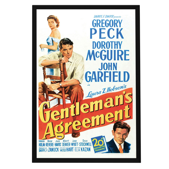 "Gentleman's Agreement" (1947) Framed Movie Poster