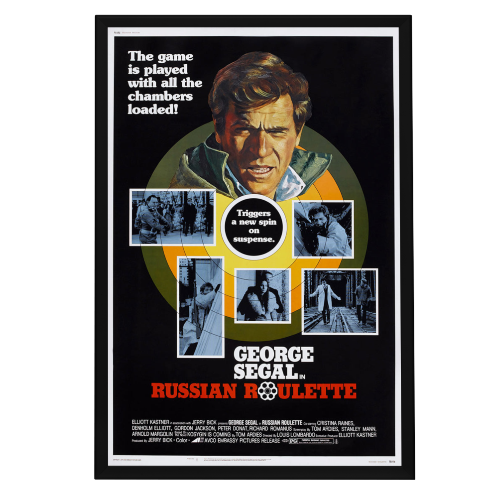 "Russian Roulette" (1975) Framed Movie Poster