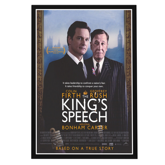 "King's Speech" (2010) Framed Movie Poster