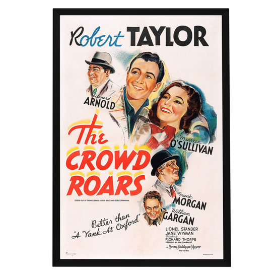 "Crowd Roars" (1932) Framed Movie Poster