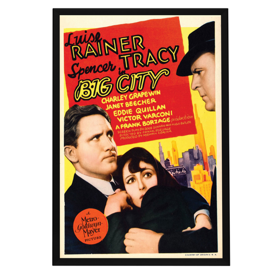 "Big City" (1937) Framed Movie Poster