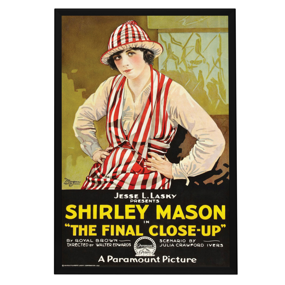 "Final Close-Up" (1919) Framed Movie Poster