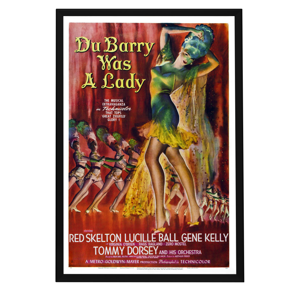 "Du Barry Was A Lady" (1943) Framed Movie Poster