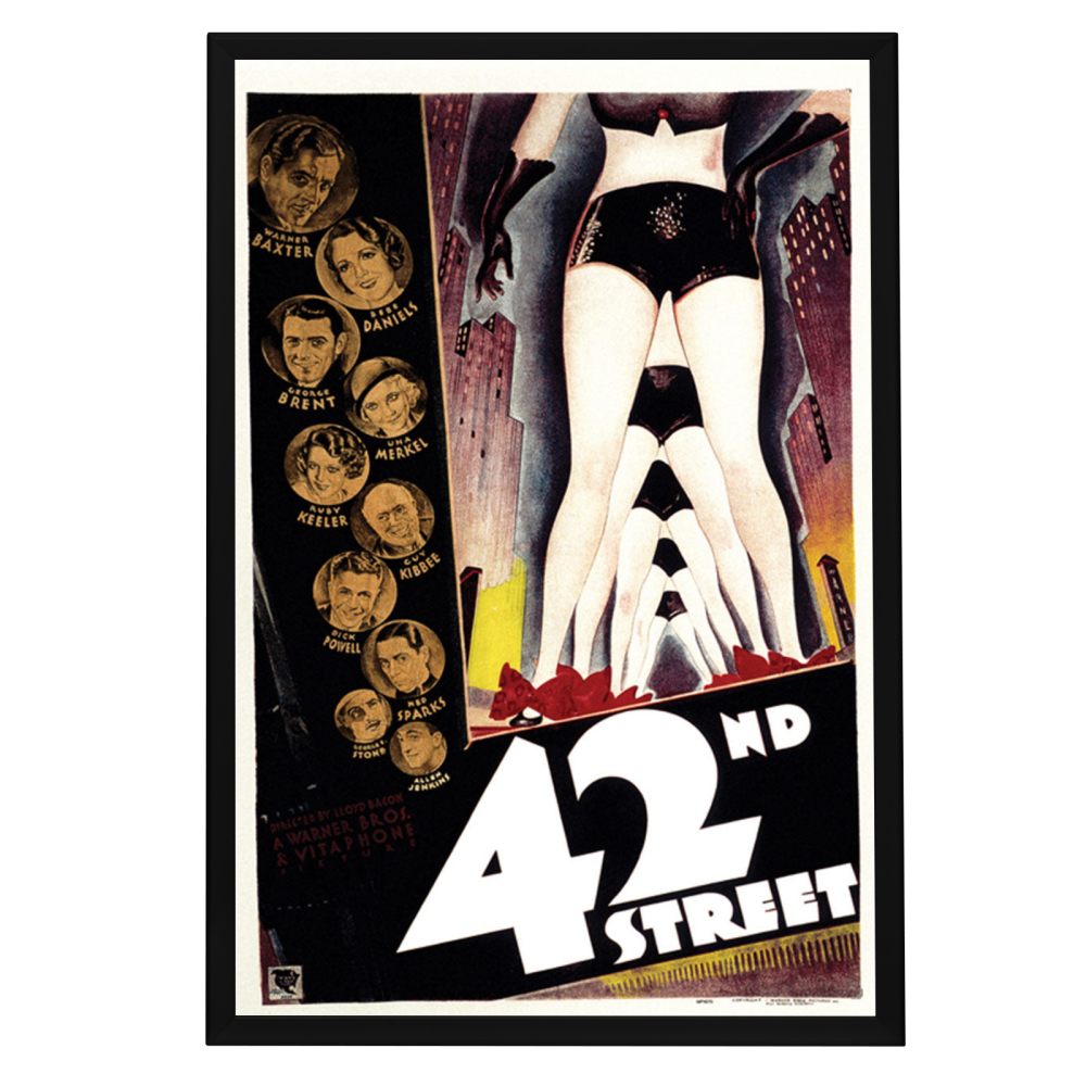 "42nd Street" (1933) Framed Movie Poster