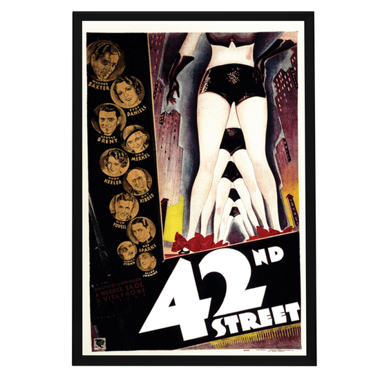 "42nd Street" (1933) Framed Movie Poster