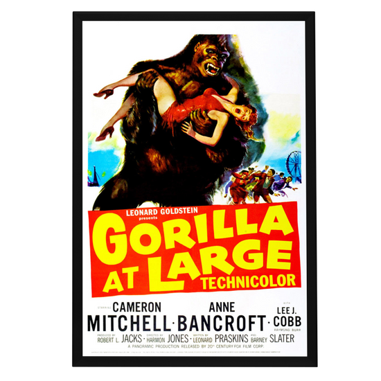 "Gorilla At Large" (1954) Framed Movie Poster