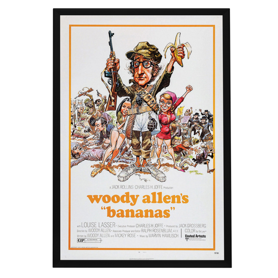 "Bananas" (1971) Framed Movie Poster