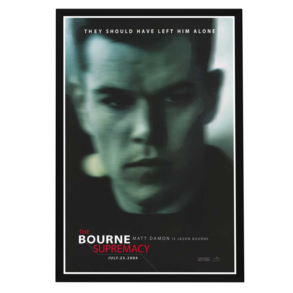 "Bourne Supremacy" (2004) Framed Movie Poster