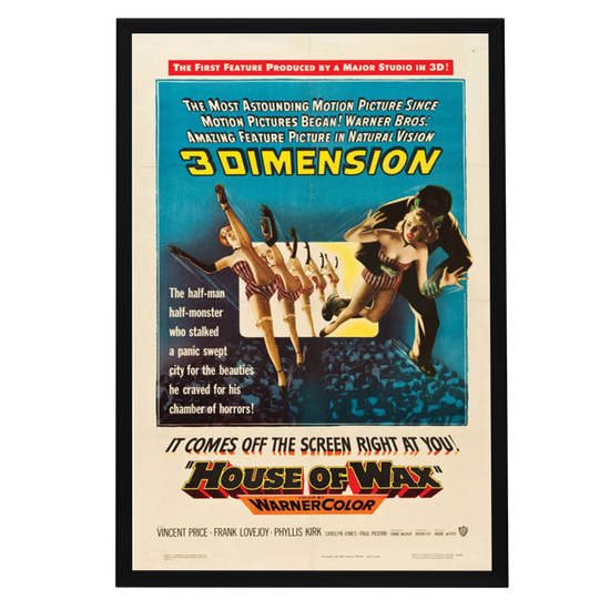 "House Of Wax" (1953) Framed Movie Poster