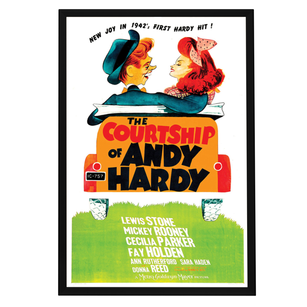 "Courtship Of Andy Hardy" (1942) Framed Movie Poster
