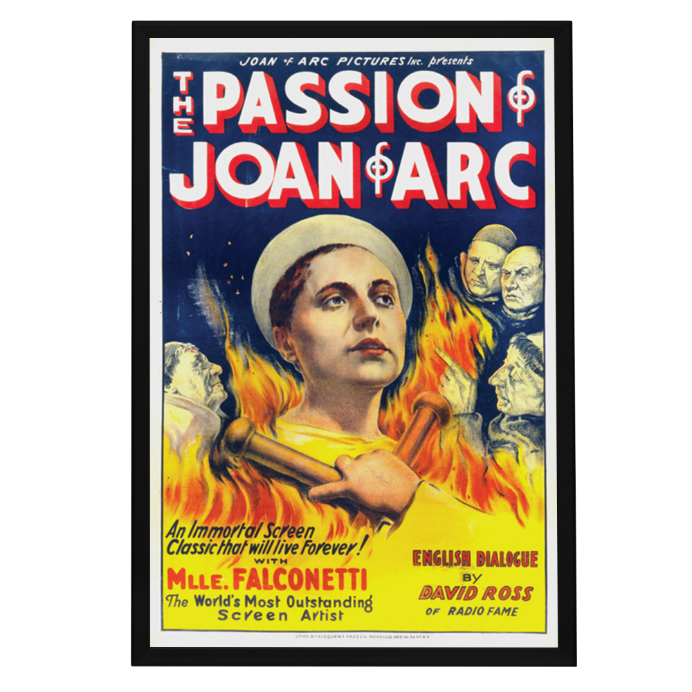 "Passion Of Joan Of Arc" (1928) Framed Movie Poster