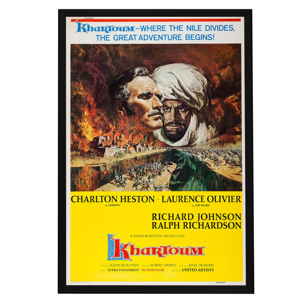 "Khartoum" (1966) Framed Movie Poster