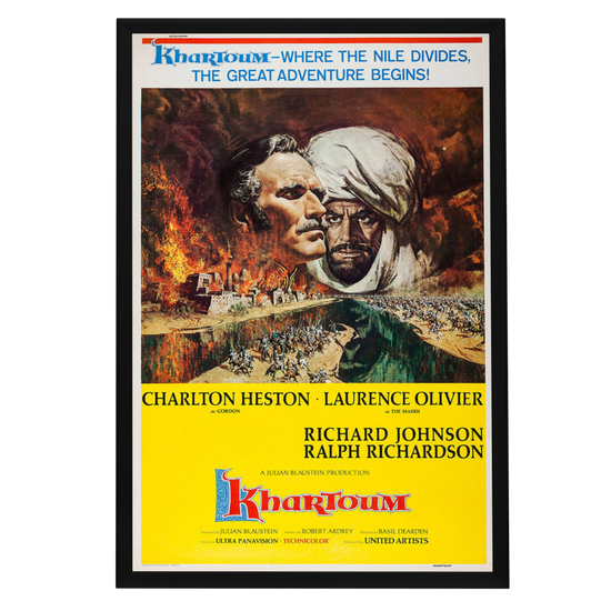 "Khartoum" (1966) Framed Movie Poster