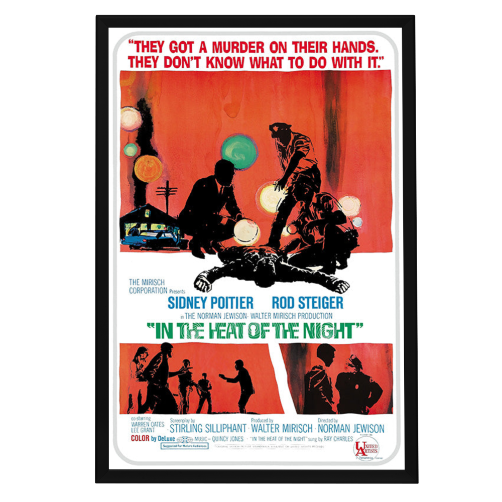 "In The Heat Of The Night" (1967) Framed Movie Poster