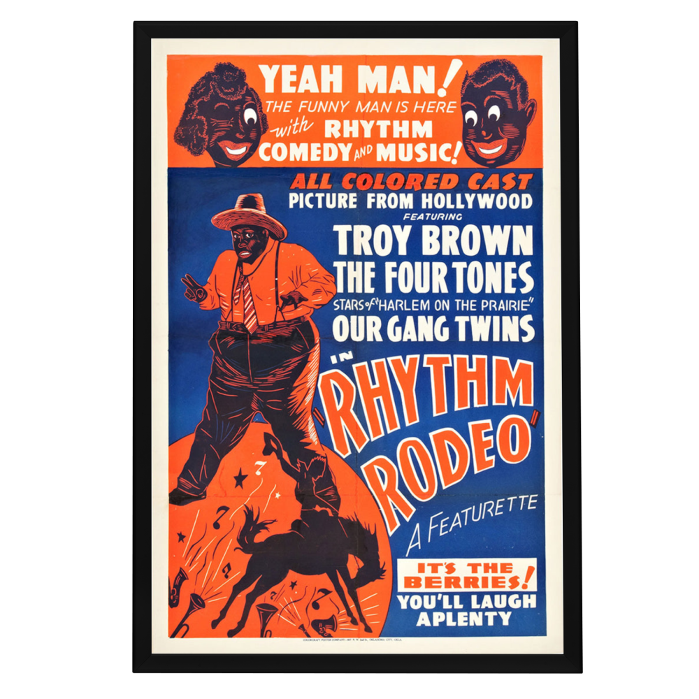 "Rhythm Rodeo" (1938) Framed Movie Poster