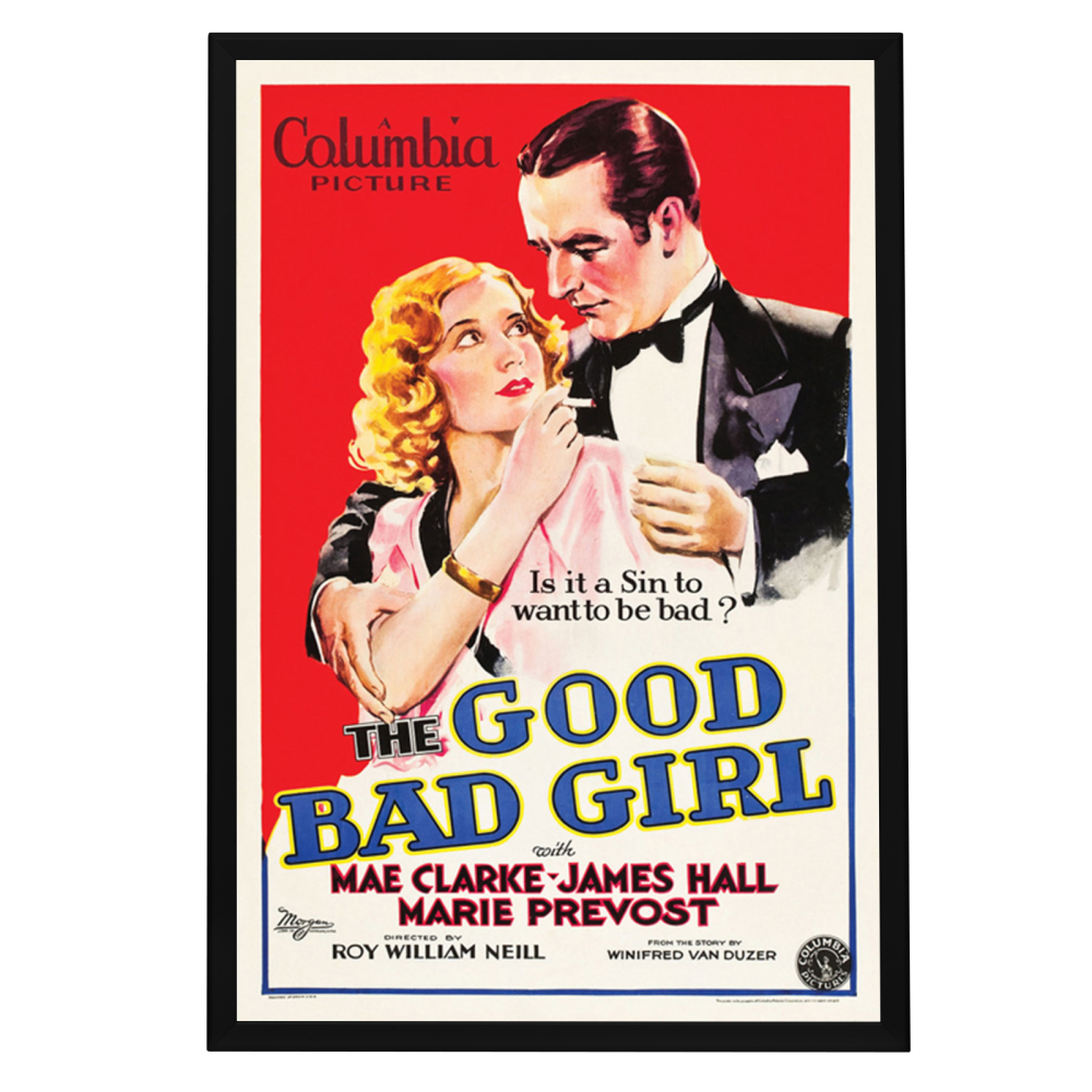 "Good Bad Girl" (1931) Framed Movie Poster