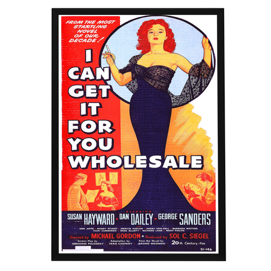"I Can Get It For You Wholesale" (1951) Framed Movie Poster