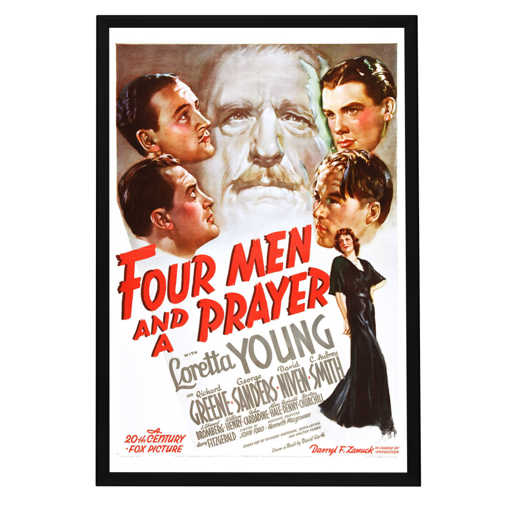 "Four Men And A Prayer" (1938) Framed Movie Poster