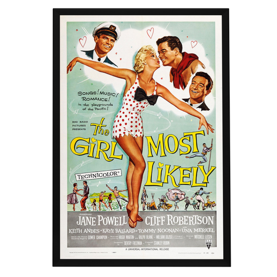 "Girl Most Likely" (1957) Framed Movie Poster
