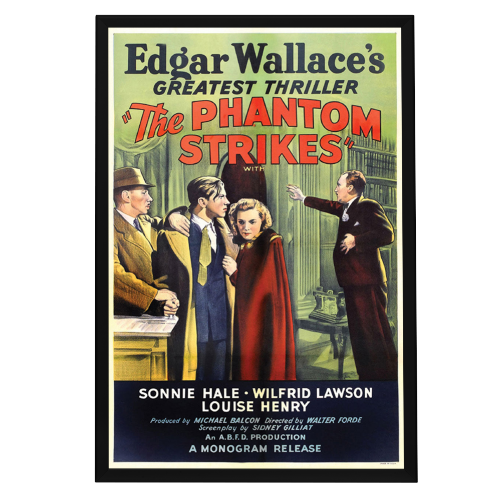 "Phantom Strikes" (1938) Framed Movie Poster