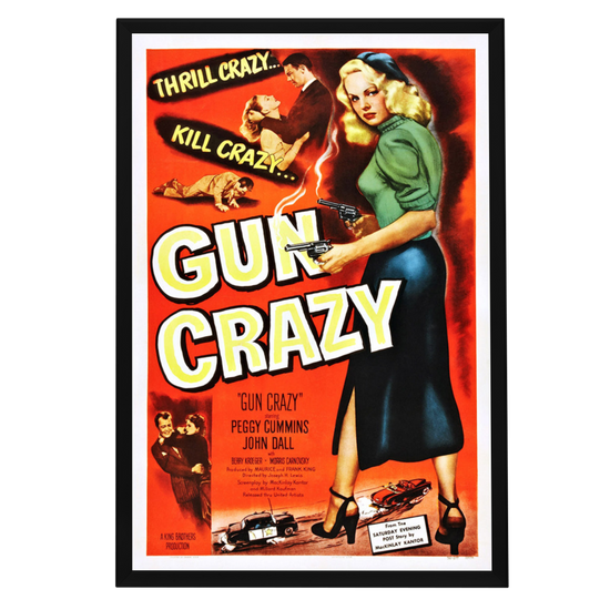 "Gun Crazy" (1950) Framed Movie Poster