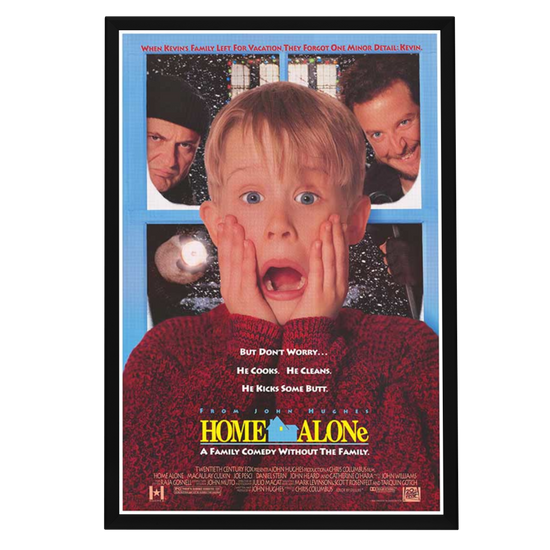 "Home Alone" (1990) Framed Movie Poster