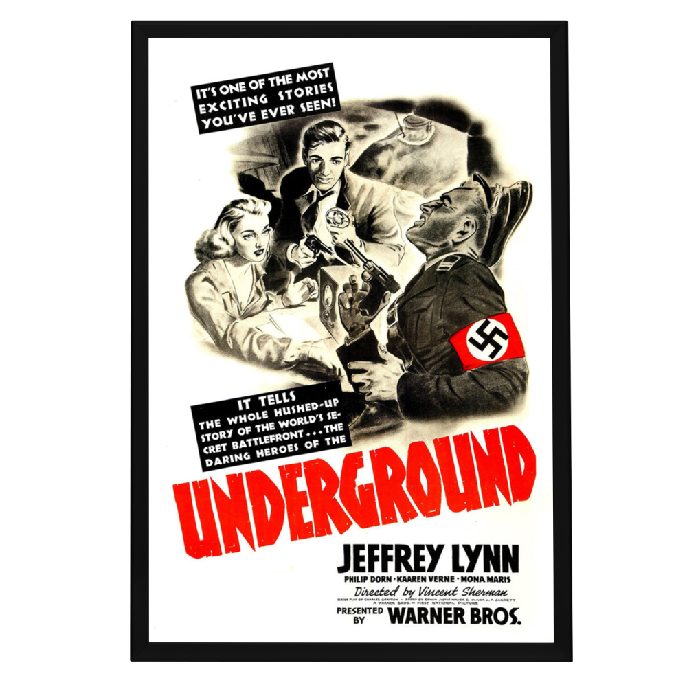 "Underground" (1941) Framed Movie Poster