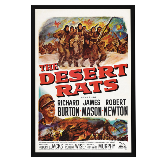 "Desert Rats" (1953) Framed Movie Poster