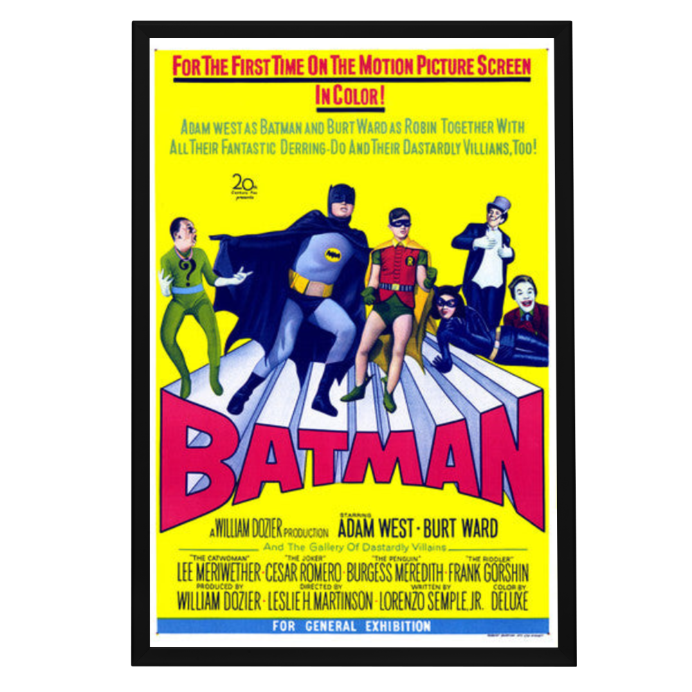 "Batman" (1966) Framed Movie Poster