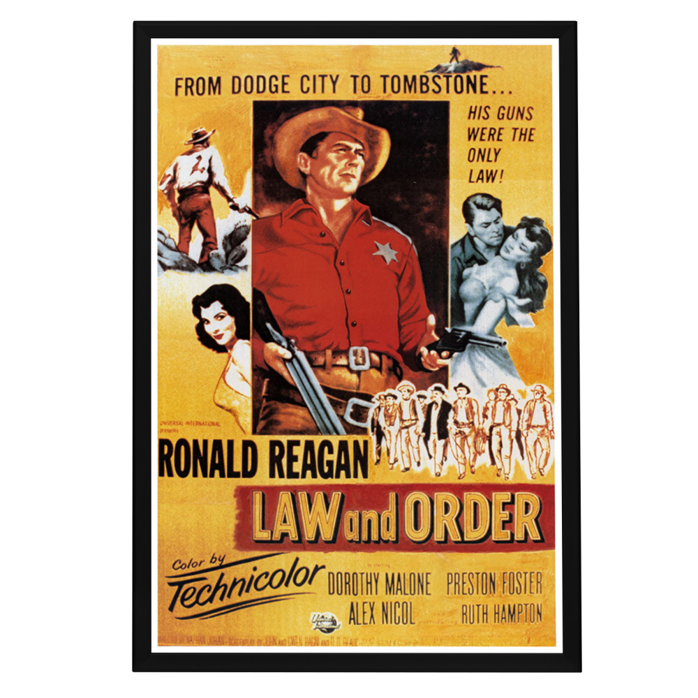 "Law And Order" (1953) Framed Movie Poster