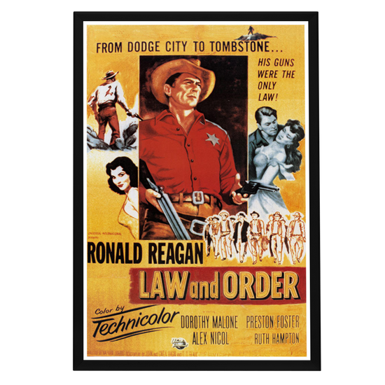 "Law And Order" (1953) Framed Movie Poster