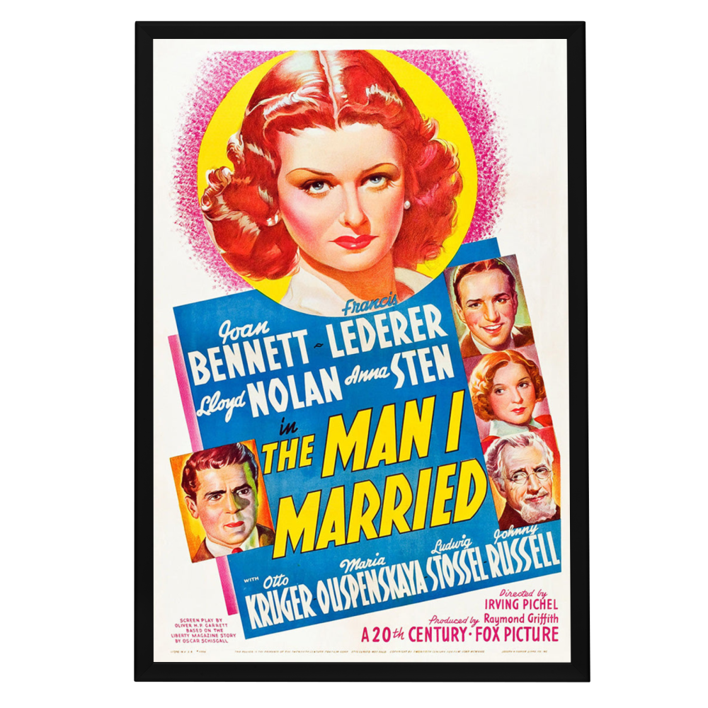 "Man I Married" (1940) Framed Movie Poster