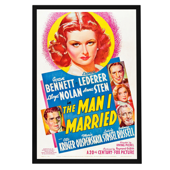 "Man I Married" (1940) Framed Movie Poster