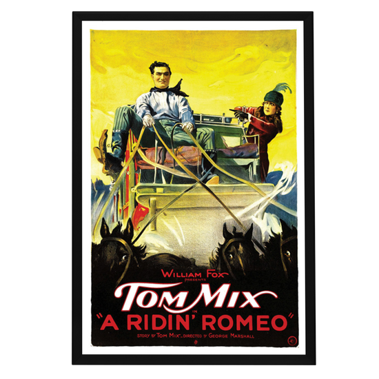 "Ridin' Romeo" (1921) Framed Movie Poster