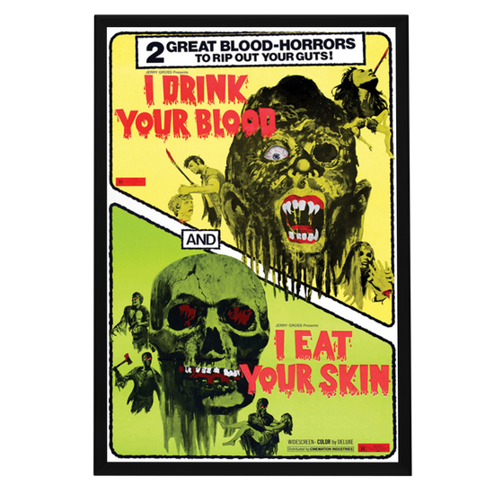 "I Drink Your Blood" (1970) Framed Movie Poster