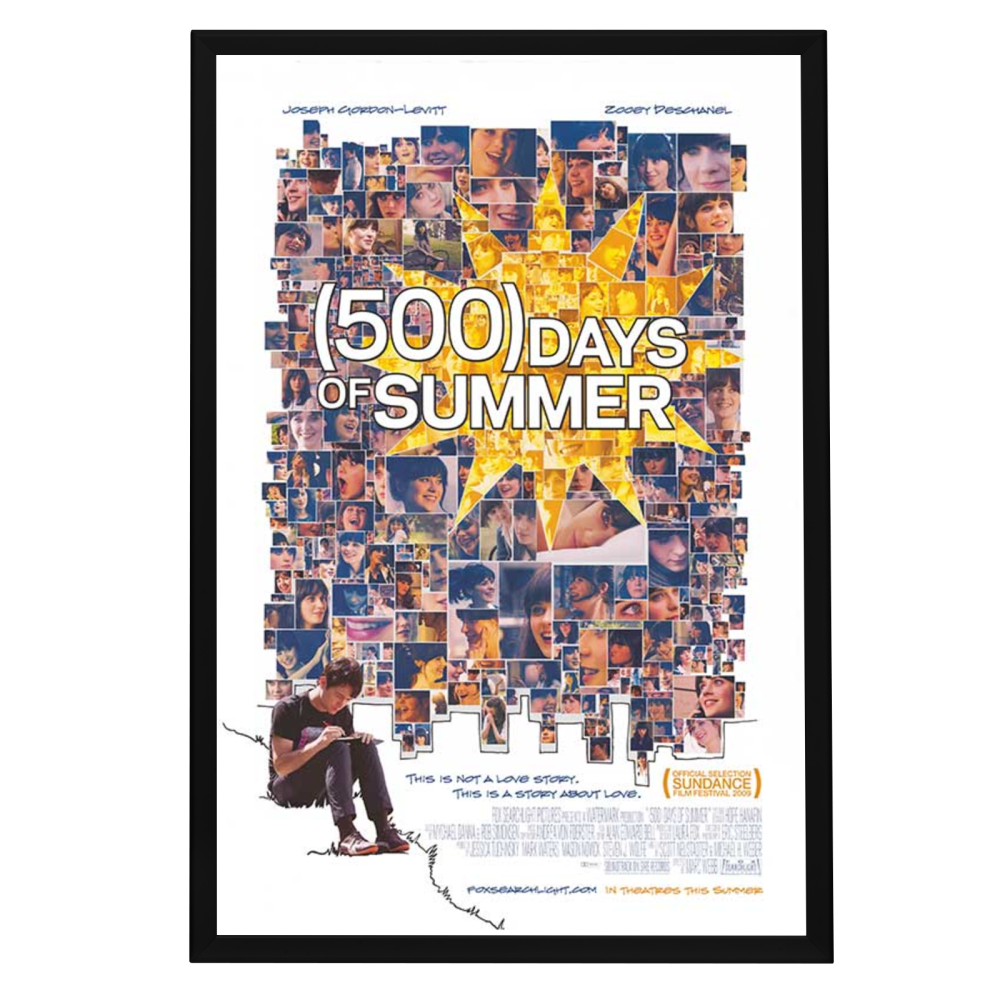 "500 Days of Summer" (2008) Framed Movie Poster