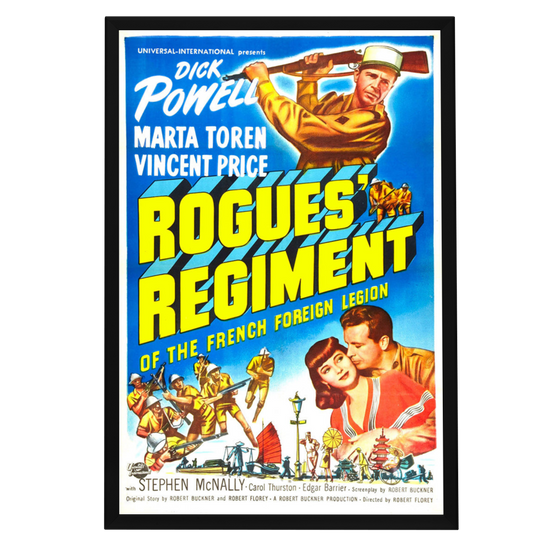 "Rogues' Regiment" (1948) Framed Movie Poster